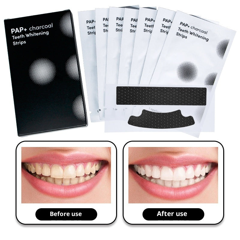 GlowStrip Pro — PAP Activated Charcoal Teeth Whitening Strips